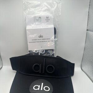 ALO Visor and ONE Pair of ALO Crew socks
